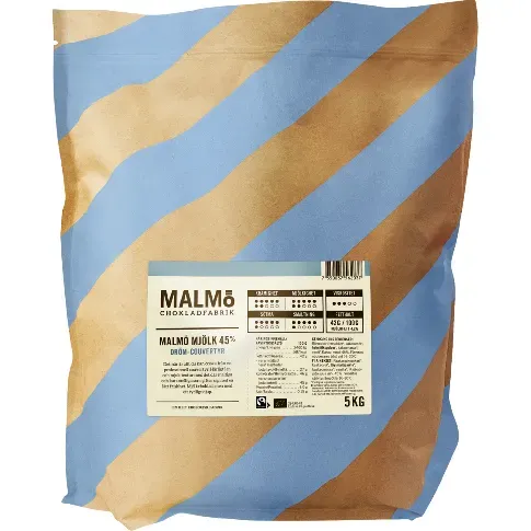 Bilde av best pris Malmö Chokladfabrik Malmö Melk 45% couverture Sjokolade