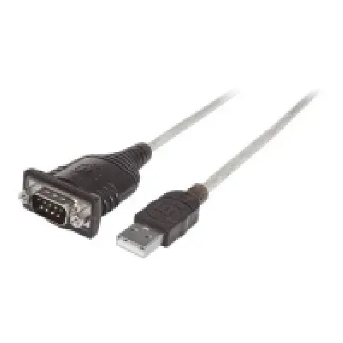 Bilde av best pris Manhattan 151856, Sølv, 0,45 m, USB A, Serial/COM/RS232/DB9, Hankjønn, Hankjønn PC tilbehør - Kabler og adaptere - Adaptere
