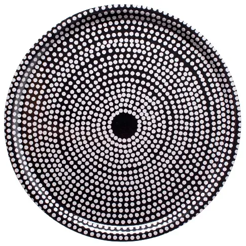 Bilde av best pris Marimekko Fokus brett, 46 cm, svart/hvit Brett