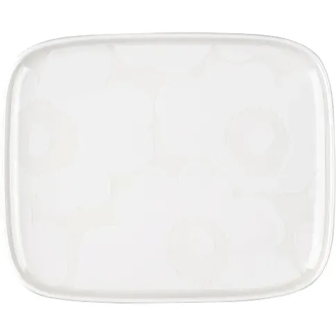 Bilde av best pris Marimekko Unikko rektangulært fat 15 x 12 cm, hvit/off-white Fat