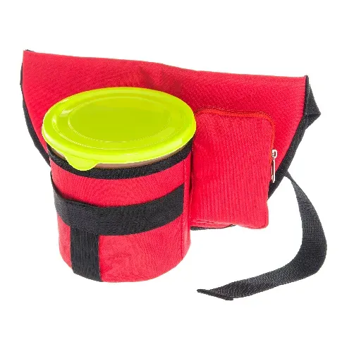 Bilde av best pris Marjukka Bærplukkerbelte med bøtte 1,8 liter, rød Bærplukker