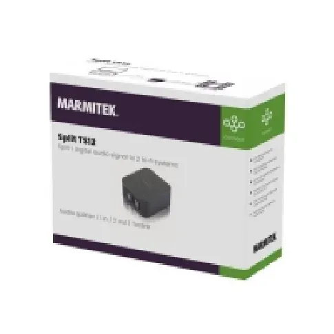 Bilde av best pris Marmitek Split TS12 - Lydsplitter - 2 x TOSLINK - stasjonær PC tilbehør - KVM og brytere - Switcher