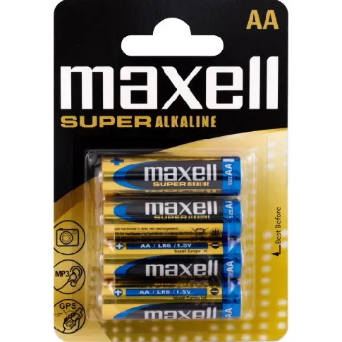 Bilde av best pris Maxell AA Alkaline Premium Batterier - 4 stk. Hus &amp; hage > SmartHome &amp; elektronikk