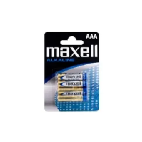 Bilde av best pris Maxell Battery Alkaline LR-03 AAA 4-Pack, Engangsbatteri, Alkalinsk, 1,5 V, 4 stykker, AAA PC tilbehør - Ladere og batterier - Diverse batterier