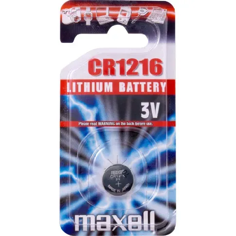 Bilde av best pris Maxell CR1216 Lithium Batteri - 1 stk. Hus &amp; hage > SmartHome &amp; elektronikk