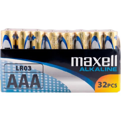 Bilde av best pris Maxell Long Life alkaliske AAA / LR03 krympebatterier, 32 stk. Backuptype - Værktøj