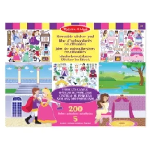 Bilde av best pris Melissa & Doug Reusable Sticker Pad - Princess Castle, 200 stykker, 3 år, Flerfarget N - A