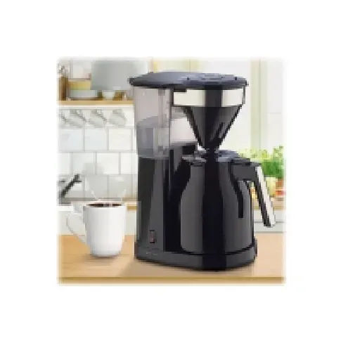 Bilde av best pris Melitta EasyTop Therm - Kaffemaskin - 12 kopper - svart / sølv Kjøkkenapparater - Kaffe - Kaffemaskiner