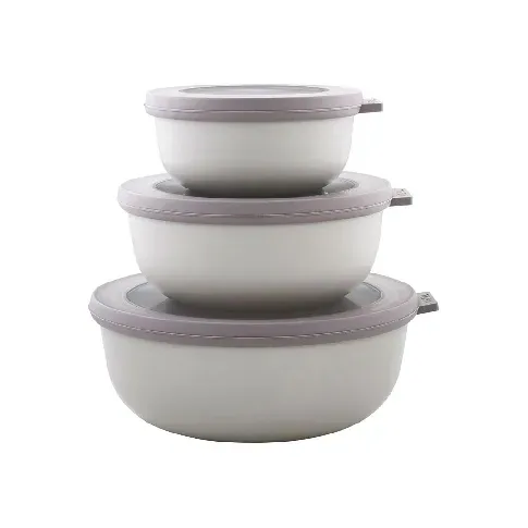 Bilde av best pris Mepal - Cirqula Low Bowl Set​ Of 3 - Nordic White (233088) - Hjemme og kjøkken