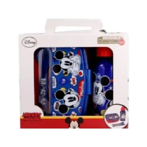 Bilde av best pris Mickey Mouse Mickey Mouse - Lunchbox set, 400ml water bottle, cutlery Kjøkkenutstyr - lunsj - Matboks
