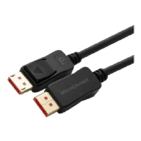 Bilde av best pris MicroConnect - DisplayPort-kabel - DisplayPort (hann) låst til DisplayPort (hann) låst - DisplayPort 1.4 - 1.5 m - 8 K 60 Hz (7680 x 4320) støtte - svart PC tilbehør - Kabler og adaptere - Videokabler og adaptere