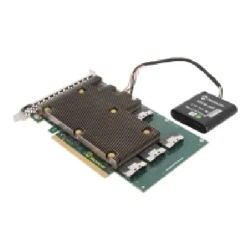 Bilde av best pris Microchip Adaptec SmartRAID 3200 Series 3258p-32i /e - Kontroller for lagring (RAID) - 32-kanals - PCIe-kontakt - SATA 6Gb/s / SAS 24Gb/s / PCIe 4.0 (NVMe) - RAID RAID 0, 1, 5, 6, 10, 50, 60, RAID 1T, RAID 10T - PCIe 4.0 x16 PC tilbehør - Kontrollere - IO