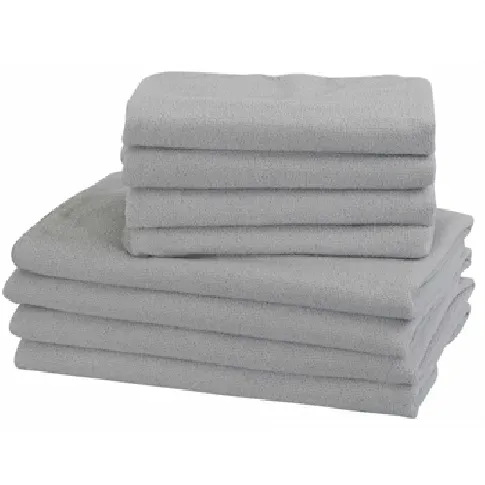 Bilde av best pris Microfiber håndklær - 8 stk - Lysegrå - Lette håndklær Håndklær , Håndkle materiale , Mikrofiber håndklær