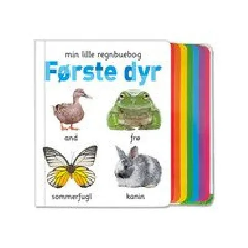 Bilde av best pris Min lille regnbuebog - Første dyr Bøker - Bilde- og pappbøker - Pappbøker