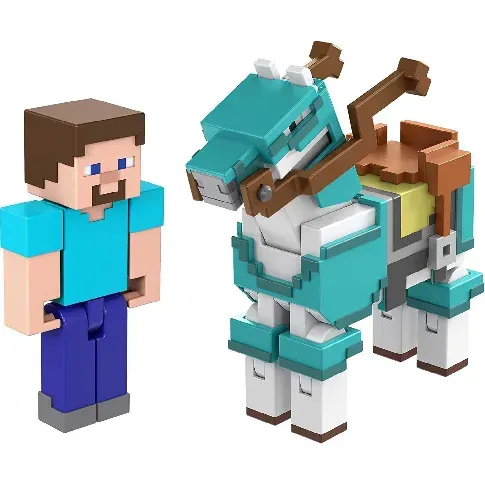 Bilde av best pris Minecraft - Armored Horse and Steve Figures (HDV39) - Leker