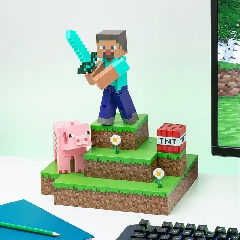 Bilde av best pris Minecraft Figural Diorama Light - Fan-shop