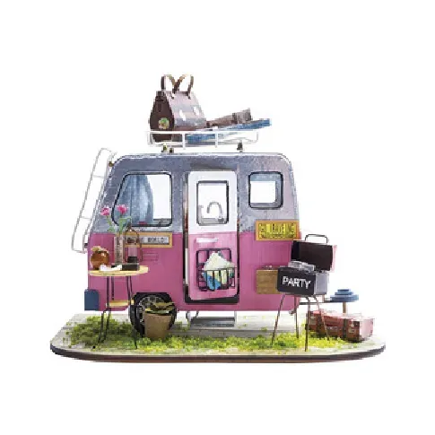 Bilde av best pris Miniatyrrom Campingvogn Strikking, pynt, garn og strikkeoppskrifter