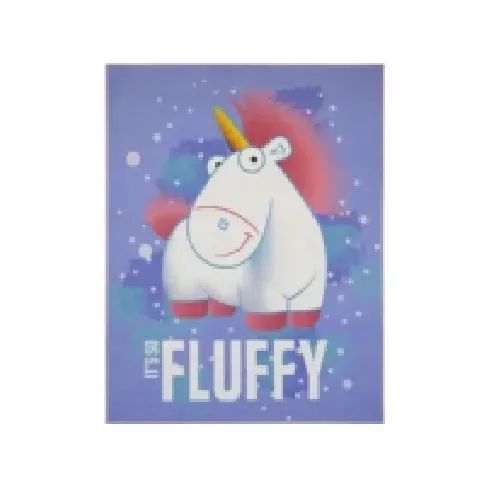 Bilde av best pris Minions Fluffy Unicorns De Luxe gulvtæppe til børn 95x125 Barn & Bolig - Barnerommet - Barnetepper