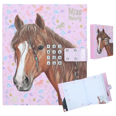 Bilde av best pris Miss Melody - Diary w/Code&Music - Horses - (0412051) - Leker
