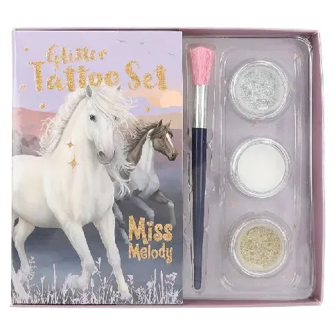 Bilde av best pris Miss Melody - Glitter Tattoo Set NIGHT HORSES ( 0412657 ) - Leker