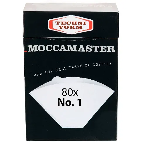 Bilde av best pris Moccamaster Kaffefilter størrelse 1x1 80 stk Kaffefilter