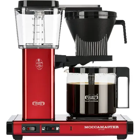 Bilde av best pris Moccamaster Optio kaffetrakter, 1,25 liter, red metallic Kaffebrygger