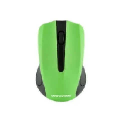 Bilde av best pris ModeCom MC-WM9 - Mus - optisk - trådløs - 2.4 GHz - USB trådløs mottaker - svart, grønn PC tilbehør - Mus og tastatur - Mus & Pekeenheter