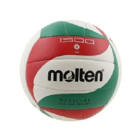Bilde av best pris Molten V4M1500, Grønn, Rød, Hvit, Lær, Syntetisk, 18-panel ball, Inne & Ute, Mønster, Unisex Sport & Trening - Sportsutstyr - Volleyballer