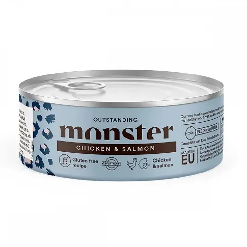 Bilde av best pris Monster Cat Adult Multi Protein Chicken & Salmon 100 g Katt - Kattemat - Våtfôr