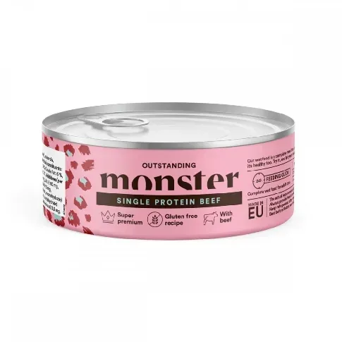 Bilde av best pris Monster Cat Adult Single Protein Beef 100 g Katt - Kattemat - Våtfôr