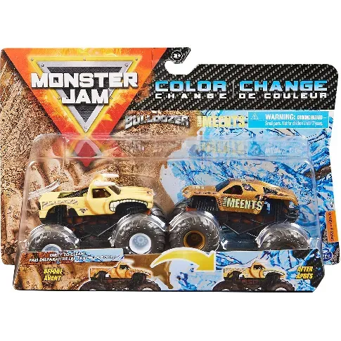 Bilde av best pris Monster Jam - Color Change - Bulldozer vs. Team Meents - Leker