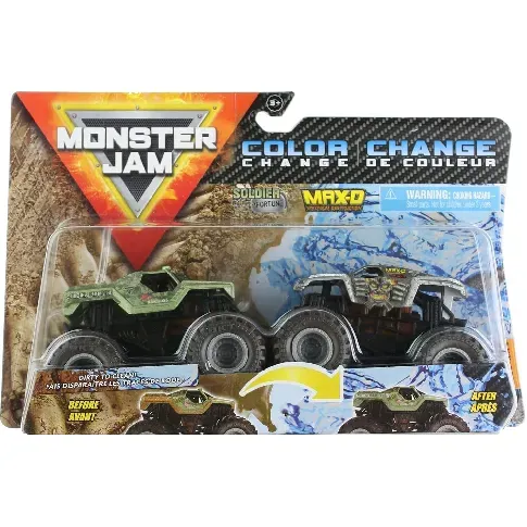 Bilde av best pris Monster Jam - Color Change - Soldier Fortune vs. Max-D - Leker