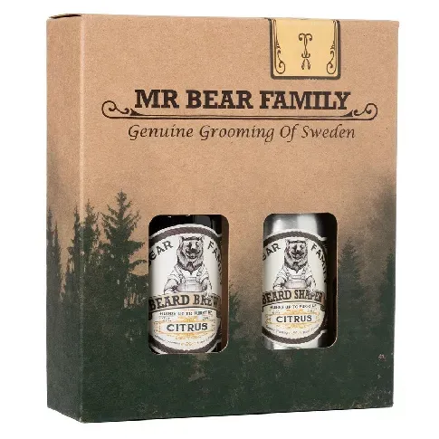 Bilde av best pris Mr Bear Family Kit Brew & Shaper Citrus 60+50ml Mann - Barbering
