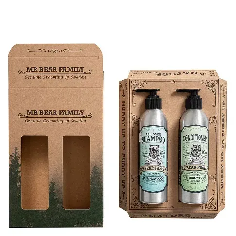 Bilde av best pris Mr Bear Family Kit Shampoo & Conditioner 2x250ml Mann - Hårpleie - Shampoo