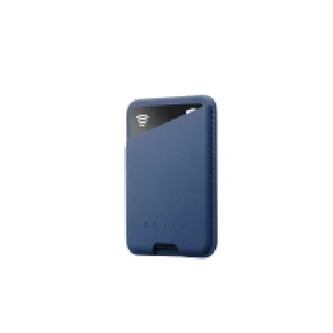 Bilde av best pris Mujjo Leather Magsafe Leather Card Wallet - The Ultimate Accessory for Your iPhone - Monaco Blue Tele & GPS - Mobilt tilbehør - Deksler og vesker