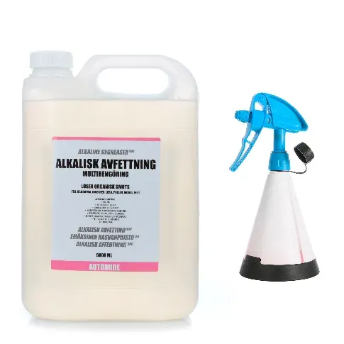 Bilde av best pris Multirengjøring Autodudes Alkaliske Avfetting, 5000 ml + 1 stk sprayflaske