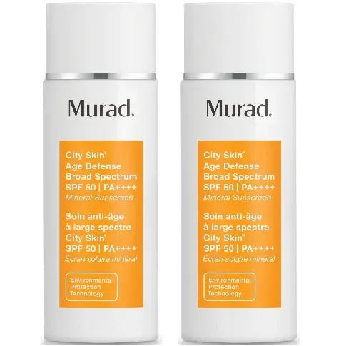 Bilde av best pris Murad - 2 x City Skin Age Defense Sunscreen SPF 50 I PA++++ 50 ml - Skjønnhet