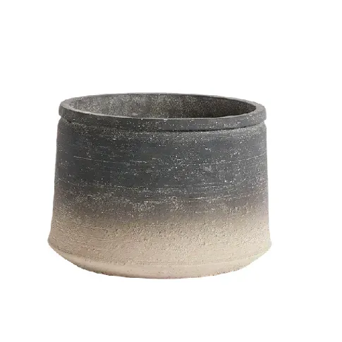 Bilde av best pris Muubs - Kanji Low Jar 21 cm - Black/Grey (9240000105) - Hage, altan og utendørs