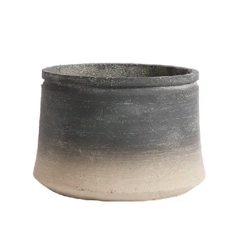 Bilde av best pris Muubs - Kanji Low Jar 27 cm - Black/Grey (9240000106) - Hage, altan og utendørs