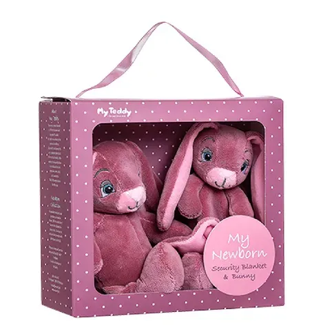 Bilde av best pris My Teddy - Giftbox - Comforter&Small Rabbit - Rosa (28-NBPG-1) - Leker