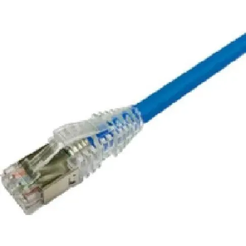 Bilde av best pris NETCONNECT Patchkabel kat 6A S/FTP PiMF, længde: 0,5 m farve: blå med LSZH kappe PC tilbehør - Kabler og adaptere - Nettverkskabler