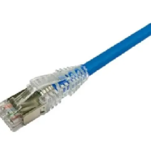 Bilde av best pris NETCONNECT Patchkabel kat 6A S/FTP PiMF, længde: 0,5 m farve: blå med LSZH kappe Rørlegger artikler - Rør og beslag - Trykkrør og beslag