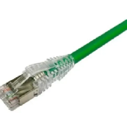 Bilde av best pris NETCONNECT Patchkabel kat 6A S/FTP PiMF, længde: 0,5 m farve: grøn med LSZH kappe Rørlegger artikler - Rør og beslag - Trykkrør og beslag