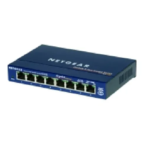 Bilde av best pris NETGEAR GS108 - Switch - 8 x 10/100/1000 - stasjonær PC tilbehør - Nettverk - Switcher