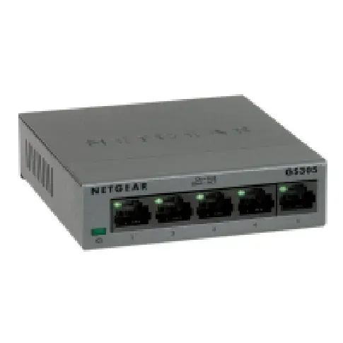 Bilde av best pris NETGEAR GS305 - Switch - ikke-styrt - 5 x 10/100/1000 - stasjonær, veggmonterbar PC tilbehør - Nettverk - Switcher
