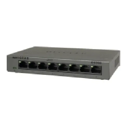 Bilde av best pris NETGEAR GS308v3 - Switch - ikke-styrt - 8 x 10/100/1000 - stasjonær, veggmonterbar PC tilbehør - Nettverk - Switcher