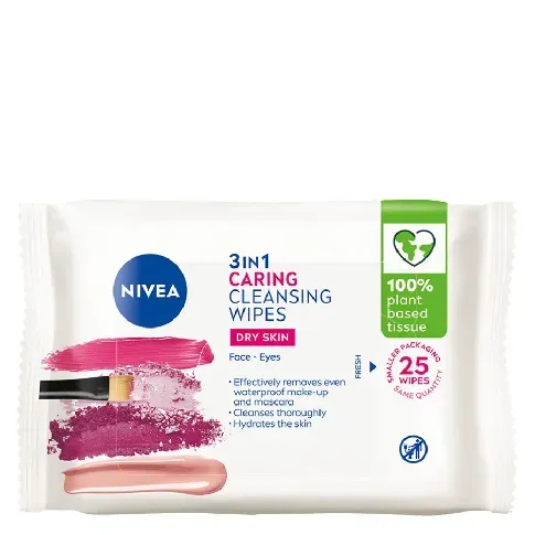Bilde av best pris NIVEA Gentle Cleansing Wipes 25pcs Sminke - Sminkefjerner - Sminkeservietter