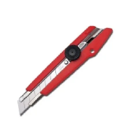 Bilde av best pris NT Cutter model L-500 rød 18 mm med Grip & Auto-Lock Kontorartikler - Stiftemaskiner og stifter - Stifter