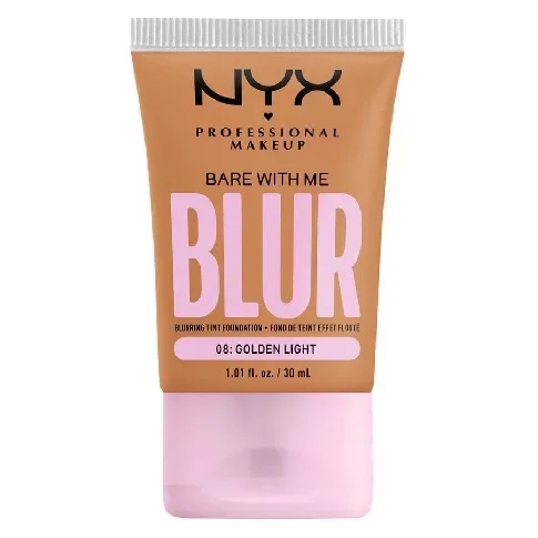 Bilde av best pris NYX Professional Makeup - Bare With Me Blur Tint Foundation 08 Golden Light - Skjønnhet