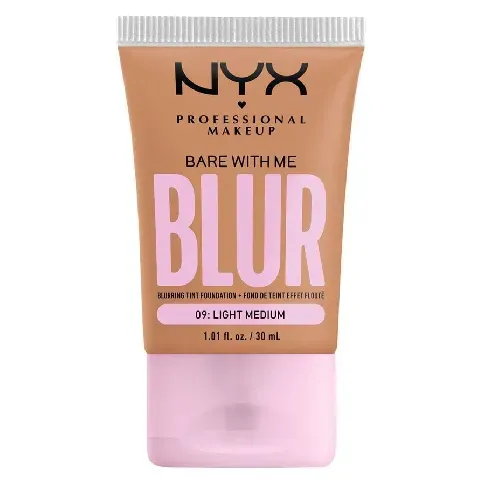Bilde av best pris NYX Professional Makeup - Bare With Me Blur Tint Foundation 09 Light Medium - Skjønnhet